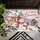 Pink Cottage And Snowman Companions For A Cozy Christmas Home Holiday Doormat - 5