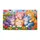 Five Colorful Kittens Among Flowers for Cheerful Springtime Living and Cat-Loving Homes Doormat - 6