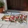 Five Red-Scarf Kittens With Cedar Boughs For A Cozy Christmas Home Doormat - 4