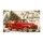 Vintage Red Christmas Pickup With Tree And Gifts For Holiday Home Decor Doormat - 6