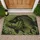 Olive Carp Fish Portrait for Angling Enthusiasts and Rustic Lake House Living Decor Doormat - 1