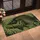 Olive Carp Fish Portrait for Angling Enthusiasts and Rustic Lake House Living Decor Doormat - 2