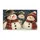 Three Rustic Christmas Snowmen in a Vintage Winter Scene for Cozy Holiday Home Decor Doormat - 6