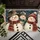 Three Rustic Christmas Snowmen in a Vintage Winter Scene for Cozy Holiday Home Decor Doormat - 5
