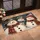Three Rustic Christmas Snowmen in a Vintage Winter Scene for Cozy Holiday Home Decor Doormat - 2