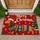 Christmas Dachshund in Santa Hat and Sweater for Festive Holiday Home Decor Doormat - 1