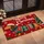 Christmas Dachshund in Santa Hat and Sweater for Festive Holiday Home Decor Doormat - 2