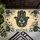 Golden Blue Hamsa Hand with Evil Eye for Bohemian Good Fortune and Housewarming Gifts Doormat - 5