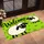 Two Sheep on a Lime Green Field for a Cheerful Farmhouse Entryway and Country Home Doormat - 2