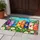 Eight Colorful Cats Holding Hearts in a Spring Garden for Cheerful Cat Lover Homes Doormat - 4
