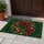 Evergreen Christmas Wreath with Red Bow for Festive Holiday Home Decorating Doormat - 4