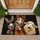 Goofy Donkey Horse and Sheep Faces for Playroom Entryway Farm Animal Lovers Doormat - 1