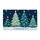 Four Folk Art Christmas Trees with Hearts and Snowflakes for Cozy Holiday Entryways Doormat - 6