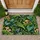 Watercolor Ferns, Moss and Woodland Mushrooms for Nature-Inspired Home Entryway Style Doormat - 1