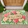 Pink Carnations, Cream Roses And Daisies For A Warm Seasonal Home Entrance Welcome Doormat - 1