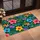 Tropical Hibiscus, Bird Of Paradise and Palm Leaves for a Vibrant Botanical Entryway Doormat - 2