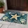 Navy Ocean Starfish and Seashells for Relaxed Coastal Summer Home Décor Lovers Doormat - 4