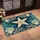 Navy Ocean Starfish and Seashells for Relaxed Coastal Summer Home Décor Lovers Doormat - 2