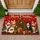 Christmas Cats Gather Around a Decorated Tree for Cozy Holiday Home Celebrations Doormat - 1