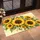 Golden Sunflower Cluster for Cheerful Seasonal Entryway and Farmhouse Home Decor Style Doormat - 2