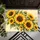 Golden Sunflower Cluster for Cheerful Seasonal Entryway and Farmhouse Home Decor Style Doormat - 5