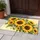 Golden Sunflower Cluster for Cheerful Seasonal Entryway and Farmhouse Home Decor Style Doormat - 4
