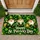 Three Cheerful Green-Hatted Gnomes for St. Patrick’s Day Seasonal Home Celebrations Doormat - 1