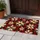Red Black Buffalo Plaid Poinsettia Holiday Style for Cozy Christmas Kitchen Homes Doormat - 4