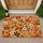 Autumn Maple Leaves, Pumpkins, Daisies & Berries for Cozy Farmhouse Seasonal Home Style Doormat - 1