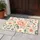 Morandi Floral Circles for Calm Bathroom and Bedroom Decorating Doormat - 4