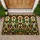 Vintage Stained Glass Arched Window Panel For Cozy European Autumn Home Decor Accents Doormat - 1
