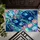 Deep Blue Coral and Lily Pond Fish for Coastal Home Living Doormat - 5