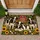 Holstein Cows Red Barn Sunflowers for Cozy Rustic Farmhouse Living Doormat - 1