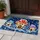 Whimsical Mushroom Cottage Nightscape for Cozy Winter Holiday Home Decorating Fairytale Doormat - 4