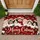 Seven Christmas Kittens in Santa Hats for a Cheerful Holiday Home and Cat Lovers Doormat - 1