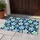 Blue And Mint Wildflower Clusters For A Calm Nordic Cottage Entryway And Home Decor Doormat - 4