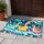 Three Dinosaur Ocean Adventure with Rainbows and Sailboats for Cheerful Coastal Homes Doormat - 4