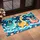 Three Dinosaur Ocean Adventure with Rainbows and Sailboats for Cheerful Coastal Homes Doormat - 2