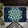 Blue Stained Glass Mandala for Celestial Holiday Entryway and Winter Home Decor Doormat - 5