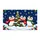 Three Scarf-Wearing Penguins Around a Snowy Tree for Cozy Christmas Holiday Cheer Indoors Doormat - 6
