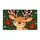 Cheerful Reindeer With Striped Antlers for Cozy Christmas Home Decorating and Winter Cheer Doormat - 6