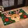 Cheerful Reindeer With Striped Antlers for Cozy Christmas Home Decorating and Winter Cheer Doormat - 2