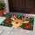 Cheerful Reindeer With Striped Antlers for Cozy Christmas Home Decorating and Winter Cheer Doormat - 4