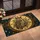 Vintage Owl Clock Face for Whimsical Woodland Entryway Charm and Nature Lovers Doormat - 2