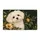 White Maltese Puppy with Golden Botanicals for Cozy Cottage Entryway Decor for Pet Lovers Doormat - 6