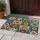 Colorful Floral Mandala Tile Patchwork for Cheerful Bohemian Entryways and Home Decor Doormat - 4