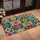 Colorful Floral Mandala Tile Patchwork for Cheerful Bohemian Entryways and Home Decor Doormat - 2