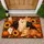 Autumn Cats with Sunflowers and Pumpkins for Cozy Fall Home Decor Doormat - 1