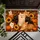 Autumn Cats with Sunflowers and Pumpkins for Cozy Fall Home Decor Doormat - 5