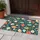 Navy Blue Fish, Seashell and Botanical Motifs for Coastal Home Style and Ocean Lovers Doormat - 4